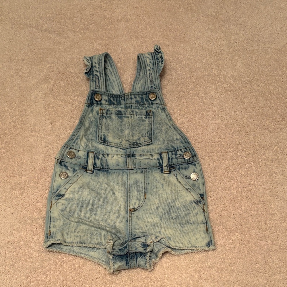 GAP Light Blue Girls Overalls Shorts